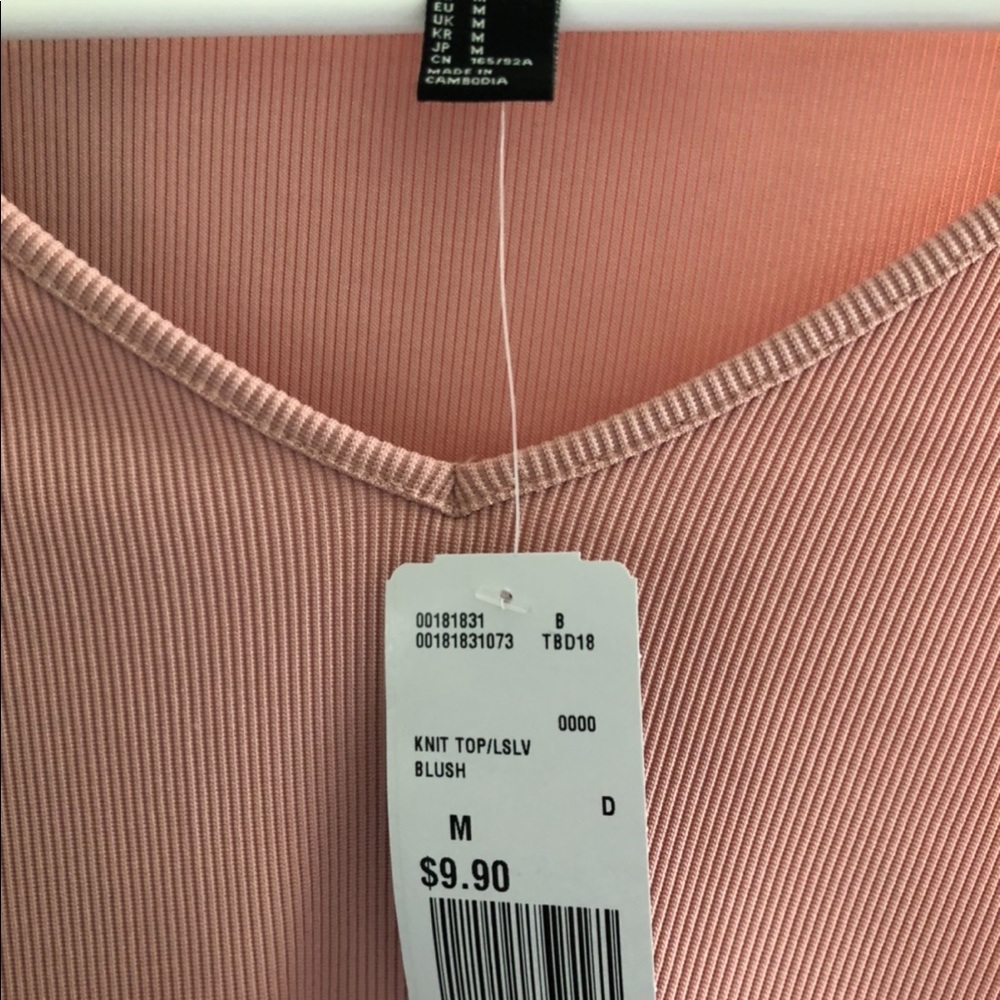 Blush crop top